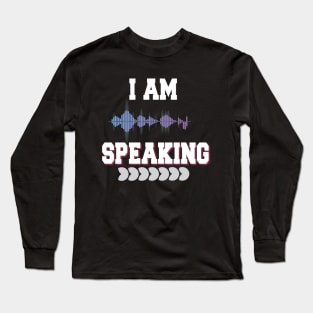 Mr. Vice President I'm SPEAKING, VP Debate, Funny Quote Long Sleeve T-Shirt